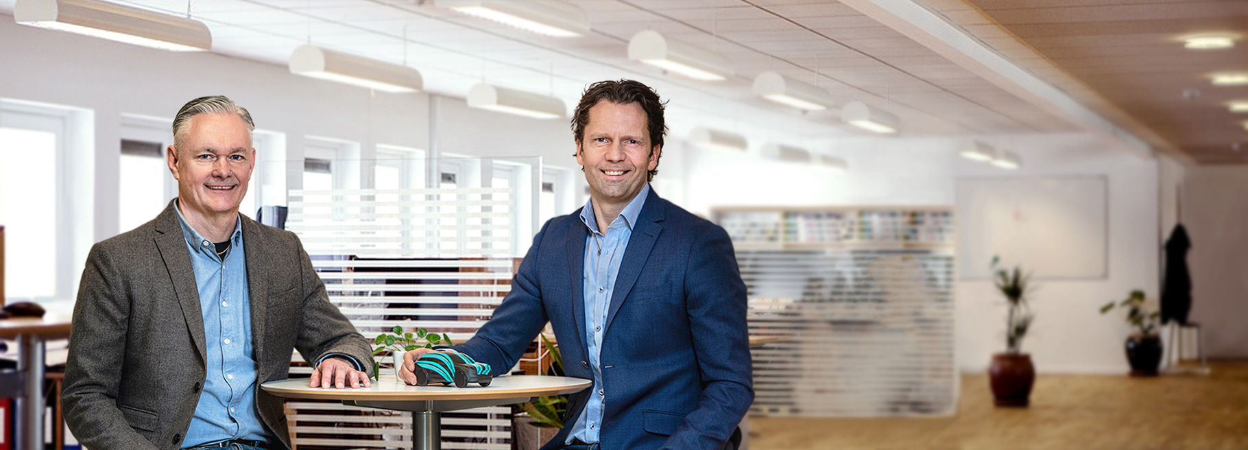 Emil Jönrup och Tommy Eriksson på Jönrup & Eriksson Patentbyrå